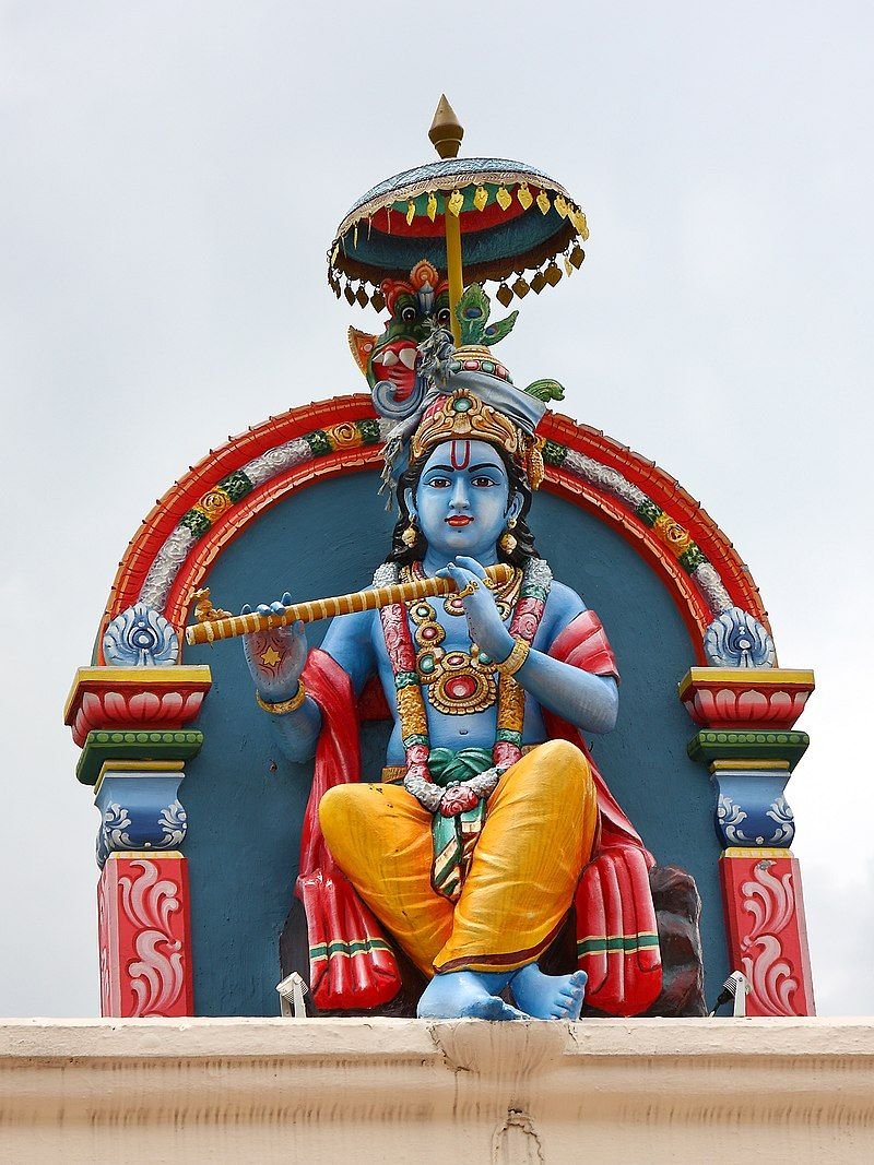 Thần Vishnu hóa thần thành thần Krisna