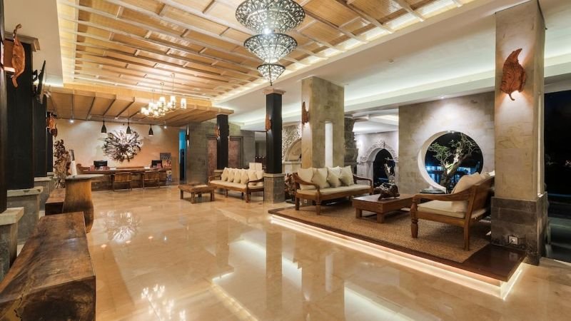 Khu vực loby tại The Udaya Resorts and Spa